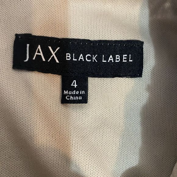 JAX Black Label Women's Short Sleeve Dress‎ Size 4 Lace Top Pleated Bottom - Picture 8 of 10